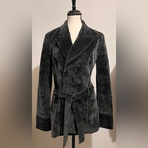 Black Velvet double breasted jacket